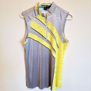jamie sadock sleeveless sports golf tank. Size L 100% polyester
